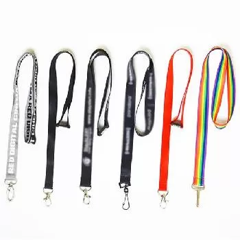 Sublimated Polyester Lanyards w/ Gold Oval Hook